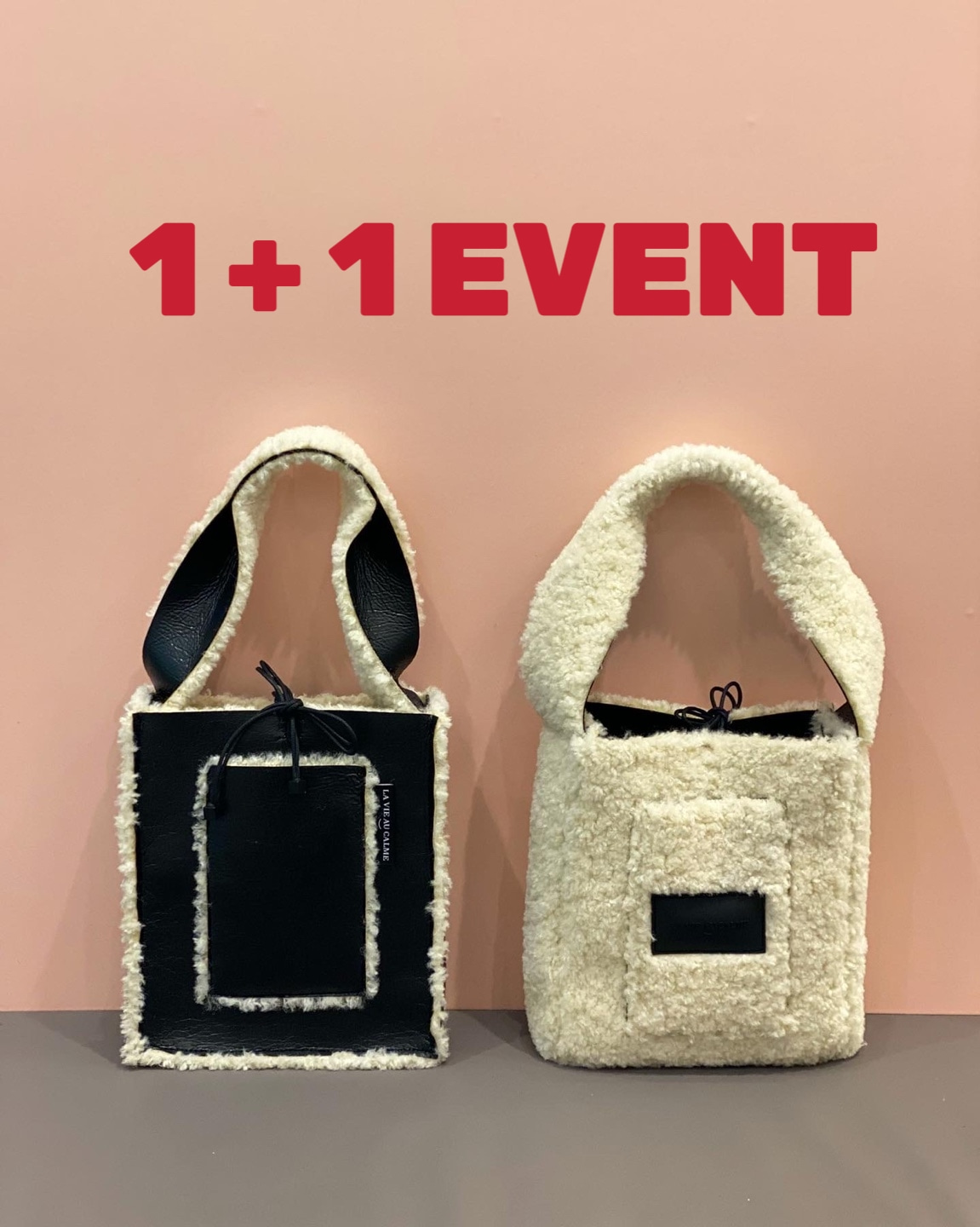 1+1 EVENT !! Double Reversible LaLa Tote bag!